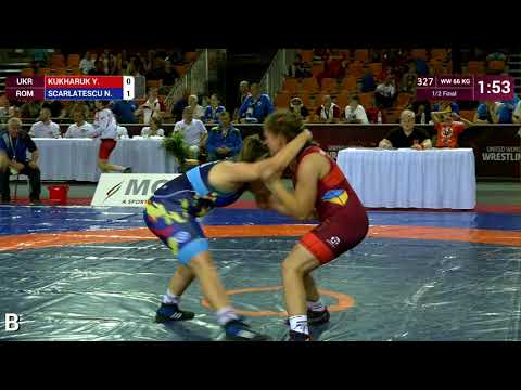 1/2 WW - 66 kg: Y. KUKHARUK (UKR) v. N. SCARLATESCU (ROU)