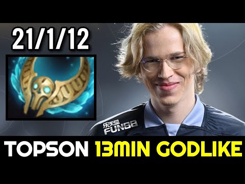 TOPSON 13min Godlike — Signature Invoker with Revenant's Brooch Dota 2