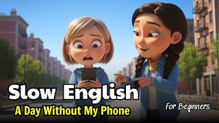 A Day Without My Phone | English Listening Practice (A2) | Easy Conversation for Beginners
