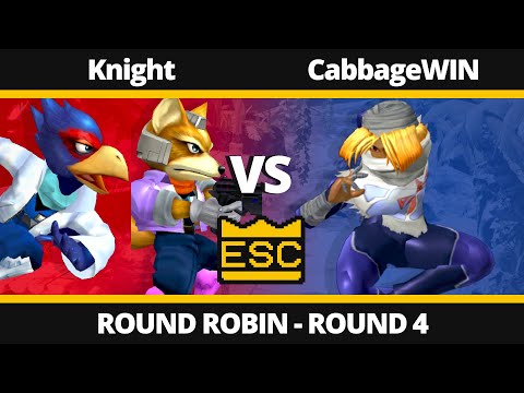ESC 36 - Round 4 - Knight (Falco, Fox) Vs. CabbageWIN (Sheik) - SSBM Local Tournament