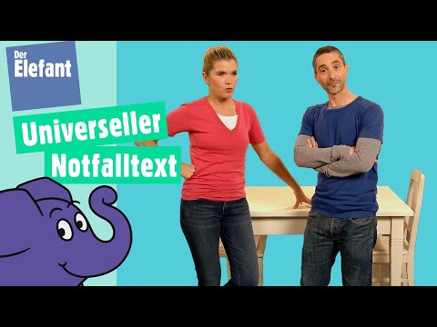 Anke und der Universelle Notfalltext für jedes Lied | Der Elefant | WDR