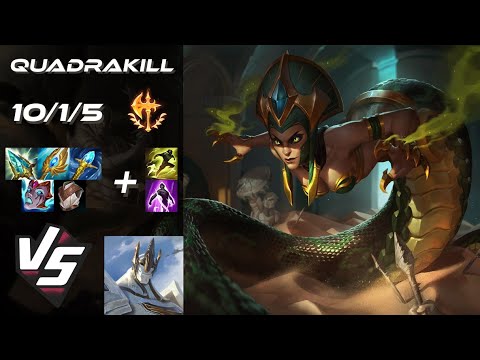 MID Cassiopeia vs Galio [QUADRAKILL] - NA Grandmaster Patch 25.S1.3