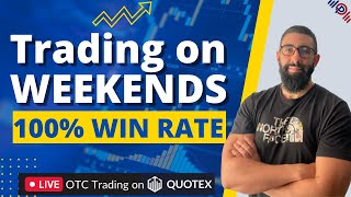 $2000 Profit with Binary Options OTC 1 MINUTE Strategy 🔴 LIVE TRADING on WEEKENDS with QUOTEX 🔴