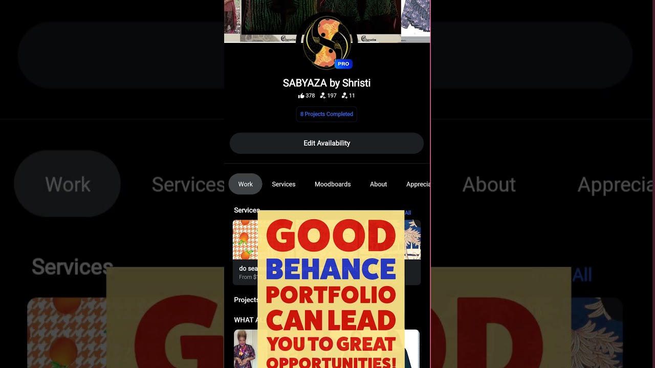 #Behance #fashion #designer #portfolio | 8 #projects completed | Get #hired and #Earn on #Behance