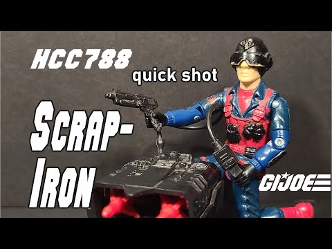 HCC788 - 1984 SCRAP-IRON quick shot! Vintage G.I. Joe toy review!