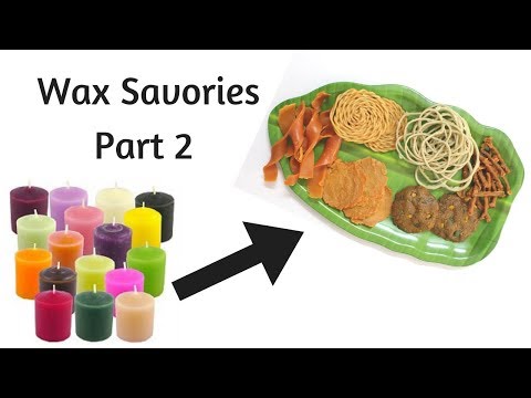 Wax Savories Part 2| Fake food|Wax food|Diy|Wax murukku|Wax vadai