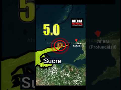 El sismo registrado en Sucre, Venezuela