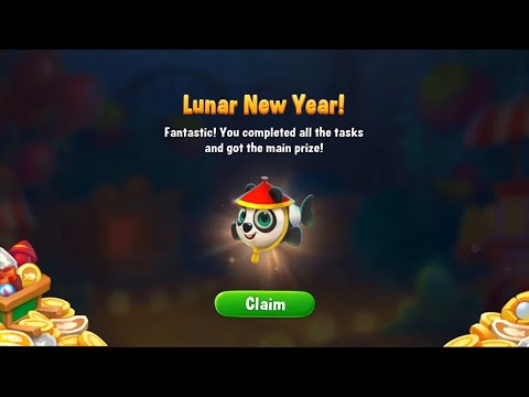 Fishdom Lunar New Year Win Strikes Fast Play Level 3449 - 3461, Win Lunar New Year Fish