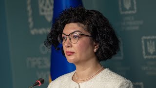 Брифінг постійної представниці Президента в АРК Таміли Ташевої на майданчику Офісу Глави держави