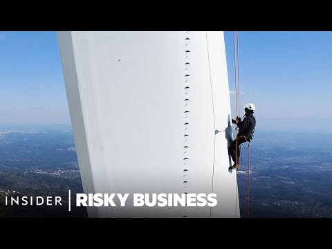 , title : 'How Wind Turbine Technicians Risk Their Lives to Keep Blades Spinning | Risky Business'
