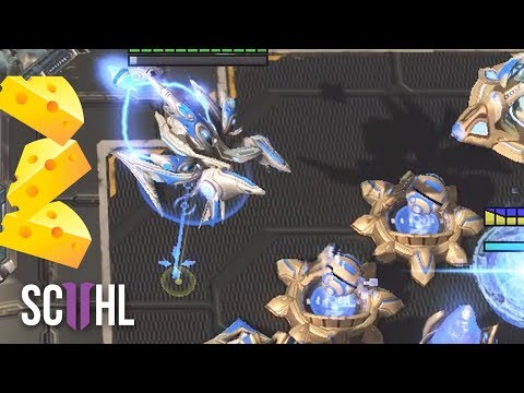 CRAZY Cannon Rush - Starcraft 2 Cheese