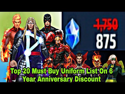 Top 20 Must Buy Uniform List On 6 Year Anniversary Discount - Marvel Future Fight