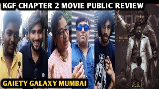 KGF Chapter 2 Movie Public Review | Gaiety Galaxy Mumbai | Rocking Star Yash | Sanjay D, Raveena T