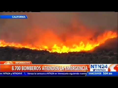 Bomberos se esfuerzan por controlar incendios en California | Noticias Telemundo