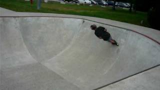 Superman Deck Grab On a Scooter