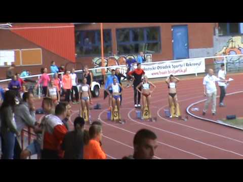 32. Młodzieżowe Mistrzostwa Polski 100m kobiet Bieg 2/2