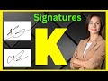 ✅ K signature style | Signature style of my name K | K signature ideas