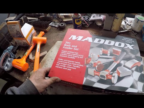 Pounding jag fender with maddox body tool set from harbor freight