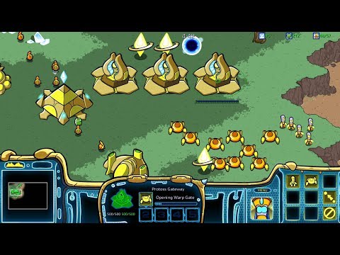 StarCraft: Cartooned (Carbot Remastered) Campaign Protoss Mission 2 - Into the Flames