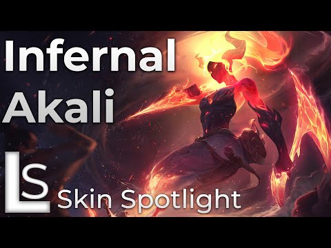 Infernal Akali - Skin Spotlight - League of Legends