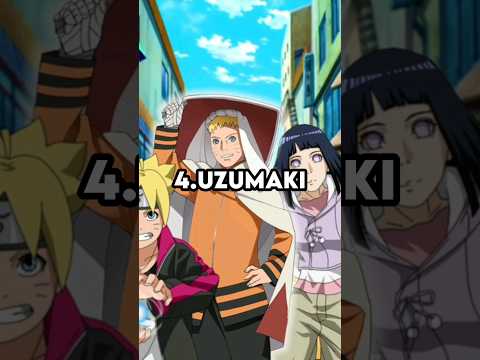 Top 10 strongest clan in naruto #anime #naruto #narutoshippuden #otaku #shorts #youtubeshorts