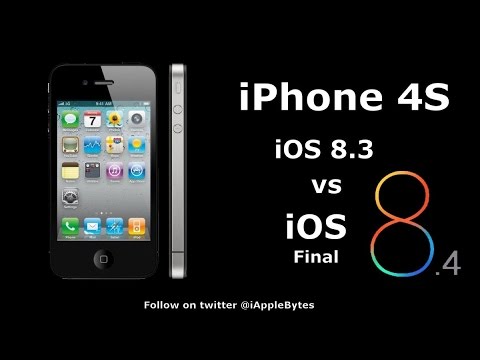 iOS 8.4 (Final) vs iOS 8.3 on iPhone 4S