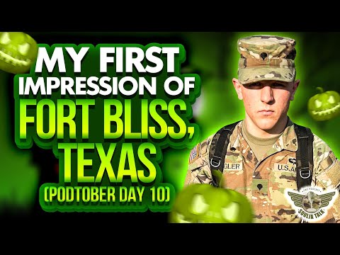 My first impression of U.S. Army base, Fort Bliss, Texas. EP.89