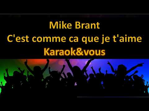 Karaoké Mike Brant - C'est comme ca que je t'aime