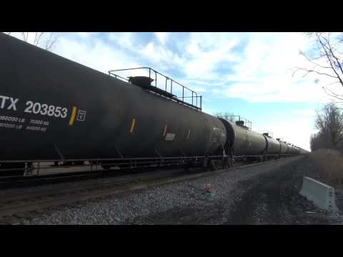 IC 1037 Meets EJ&E 661 at Ivanhoe, IN 12/26/14 (HD)