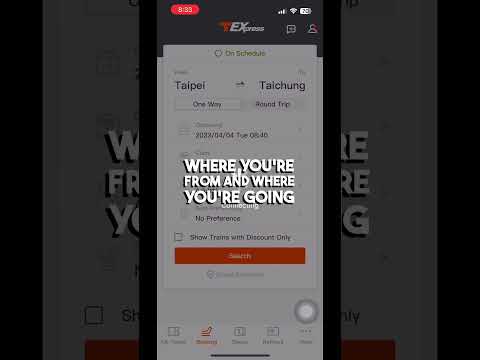 Viaje como um profissional em Taiwan com este guia fácil para comprar ingressos THSR no seu telefone! 😮 #taiwan