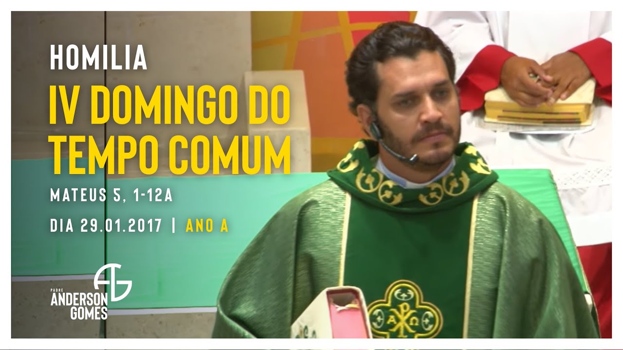 HOMILIA do 4º Domingo do Tempo Comum (Mt 5, 1-12a/Ano A) - 29/01/17