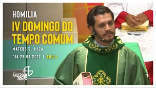 HOMILIA do 4º Domingo do Tempo Comum (Mt 5, 1-12a/Ano A) - 29/01/17