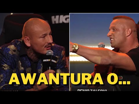 OSTRA KŁÓTNIA ARTUR SZPILKA -  DENIS ZAŁĘCKI NA KONFERENCJI HIGH LEAGUE!