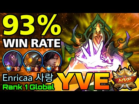 93% Win Rate Yve ft Supreme Jawhead & Supreme YSS - Top 1 Global Yve by Enricaa 사랑 - MLBB