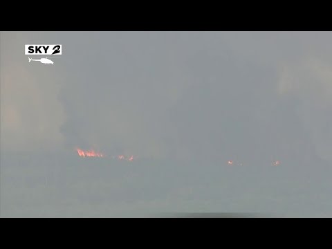 Large fire burning in northern Walker County