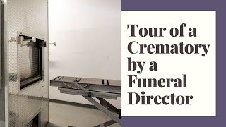 Tour of a crematory by a funeral director