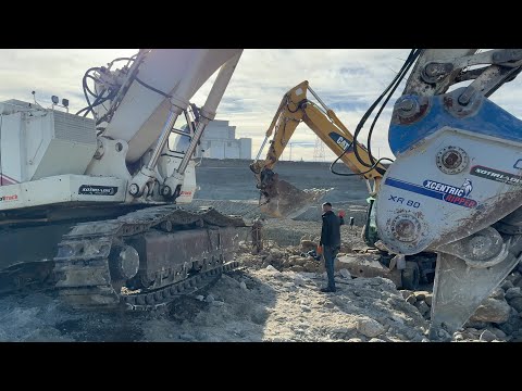 Broken Track Pin Replacement For Our Terex RH30F Excavator - Sotiriadis Mining Works - 4k