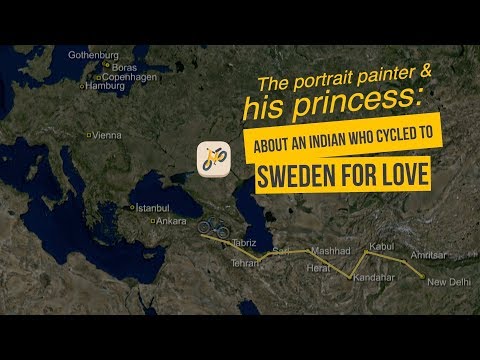 About an Indian who cycled to Sweden for love