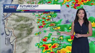 Two cold fronts are heading to Florida. Rain and much cooler weather will move in this week.