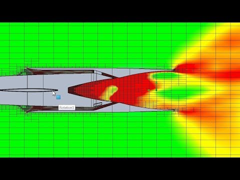 Air Mixed Rocket Engine At Reduced Speed - Solidworks Flow Simulation