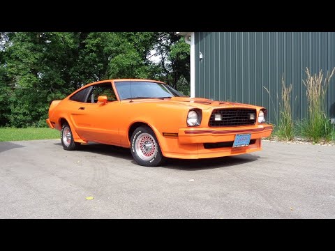 1978 Ford Mustang II King Cobra in Orange & 302 Engine Sound on My Car Story with Lou Costabile
