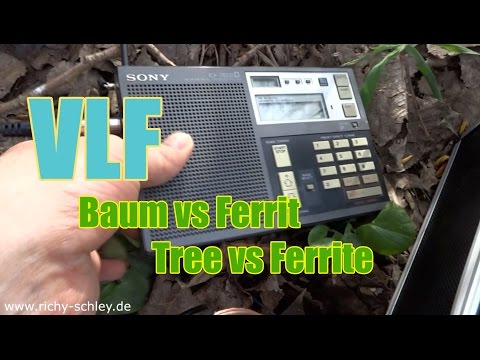 Baumantenne vs Ferrit Antenne VLF tree antenna vs ferrite antenna