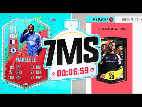 ICON MOMENTS PACK + HUGE FUT BIRTHDAY PARTY BAG PULL! 7 MINUTE SQUAD BUILDER - FIFA 20 ULTIMATE TEAM