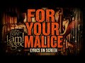 Lamb of God - For Your Malice (Remastered) (Lyrics on Screen Video 🎤🎶🎸🥁)