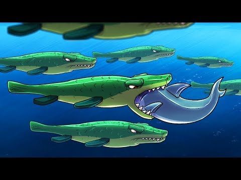 Minecraft | HERD OF GIANT MOSASAURUS - Underwater Dinosaurs! (Morph Hide and Seek)