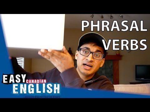 Phrasal verbs in English: fill out, take off, put on, hang up.... | Super Easy English 5