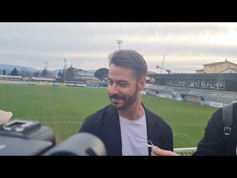 Il presidente Giacomini nel dopo gara tra Baldaccio-Bruni-Siena 0-3. Robur in serie D