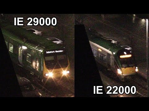Irish Rail 22000 + 29000 Class Trains - Wexford Town, Ireland