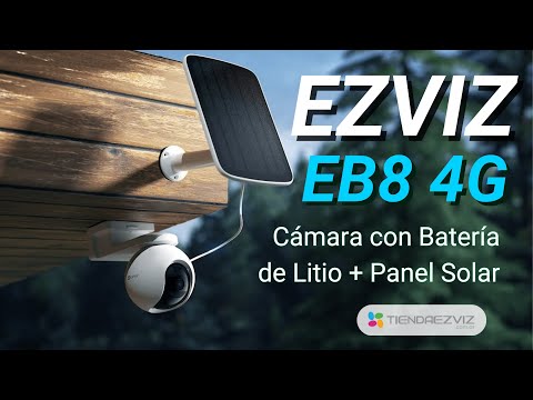 EZVIZ EB8 - Cámara 4G Exterior 360° con Batería + Panel Solar | Adiós a los Cables!