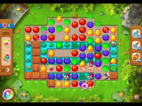 GardenScapes Level 2923 no boosters (18 moves)